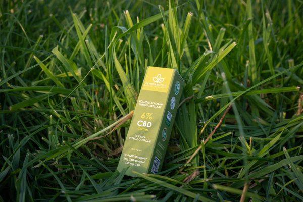 CBDolie Citroensmaak 6% CBD Olijfolie 10ml grass