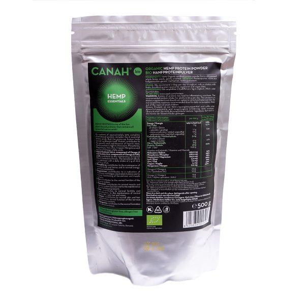 Canah hempup power hemp protein power organic cacao bio-market back cut-out