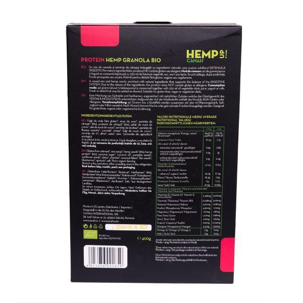 Hempup protein hemp granola bio bio-market back 2