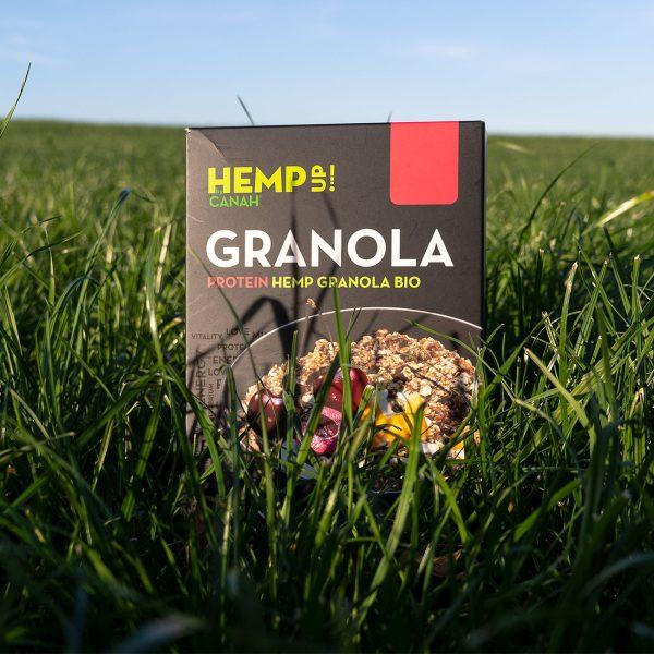 Hempup protein hemp granola bio bio-market front grass